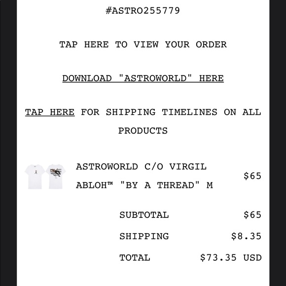 Virgil for Astroworld Shirt - Picture 3 of 4
